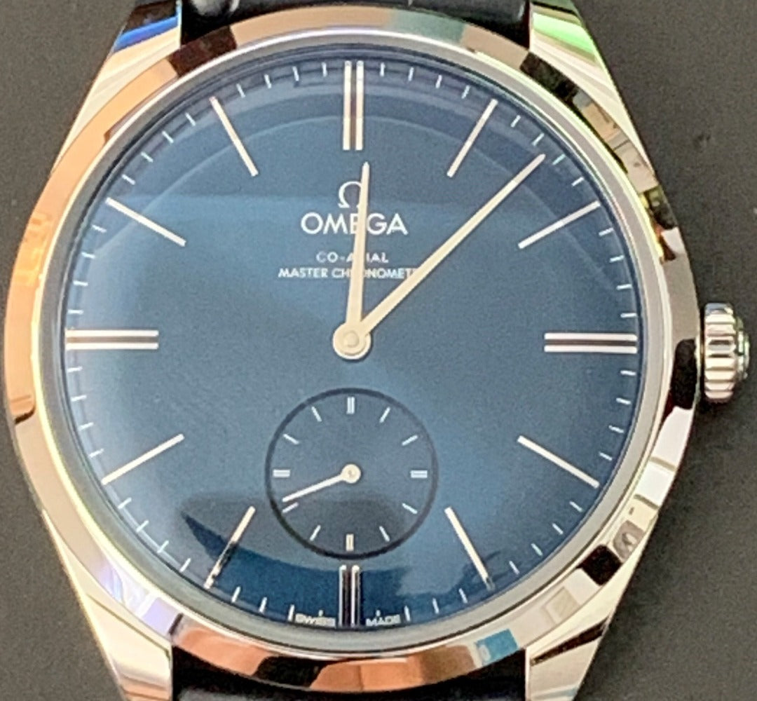 Omega Tresor De Ville 40mm Blue Dial Watch | Harley's Time LLC