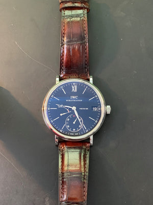 IWC Portofino Days Blue 45m Pre-owned Luxury Watch | Harley's Time LLC