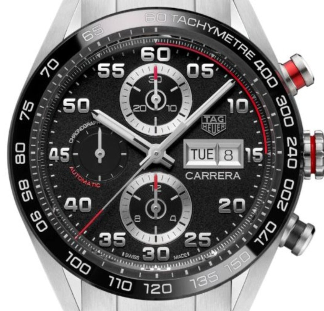 TAG Heuer Carrera Automatic Chronograph Watch 44mm | Harley's Time LLC