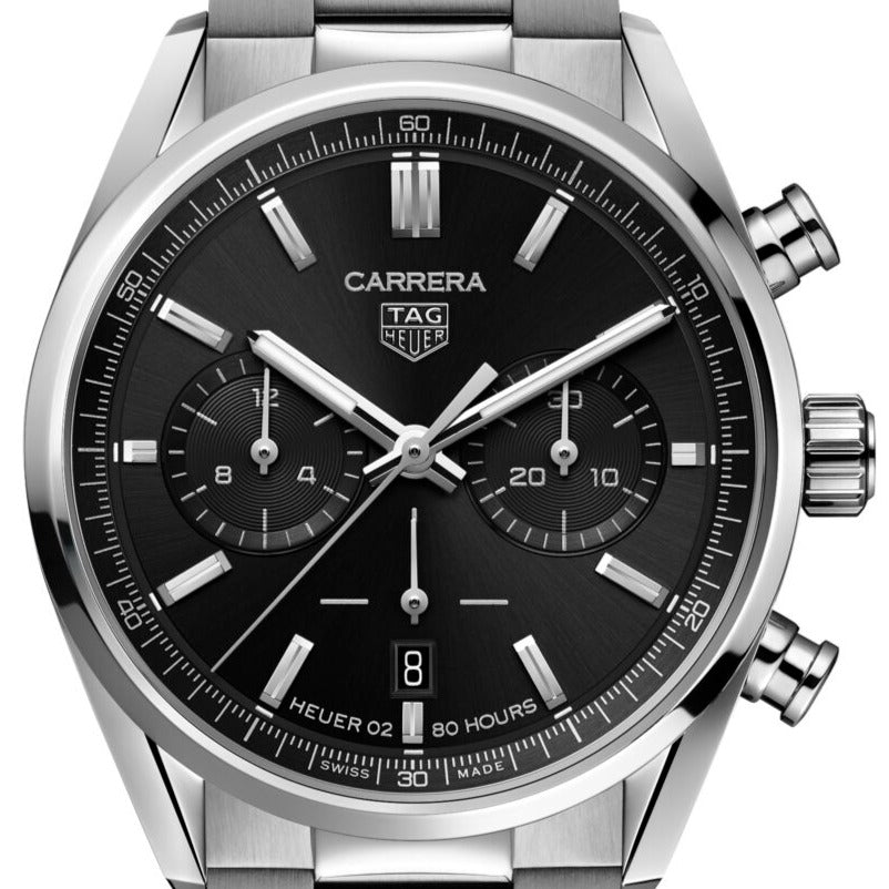 TAG Heuer Carrera Calibre Heuer02 Black dial 42 CBN2010.BA0642