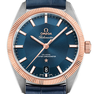 Omega Constellation Globemaster Sedna Gold 39mm Watch | Harley's Time LLC