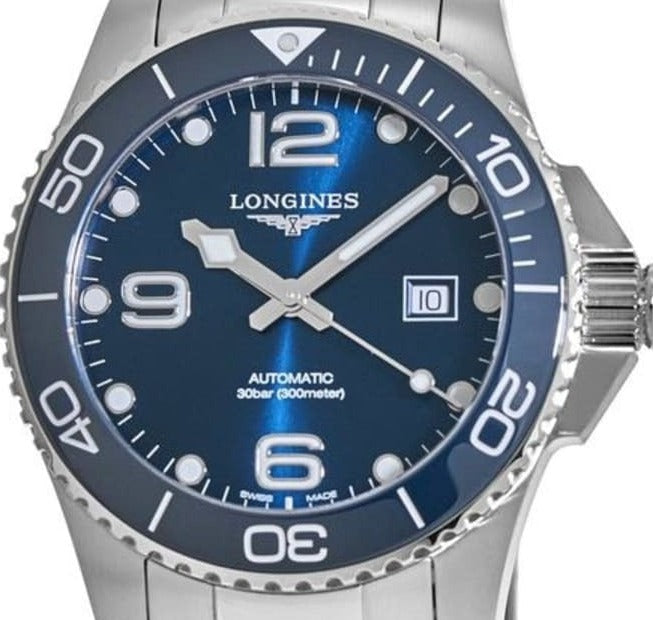 Longines Automatic Hydroconquest Blue dial Luxury Watch| Harley's Time LLC