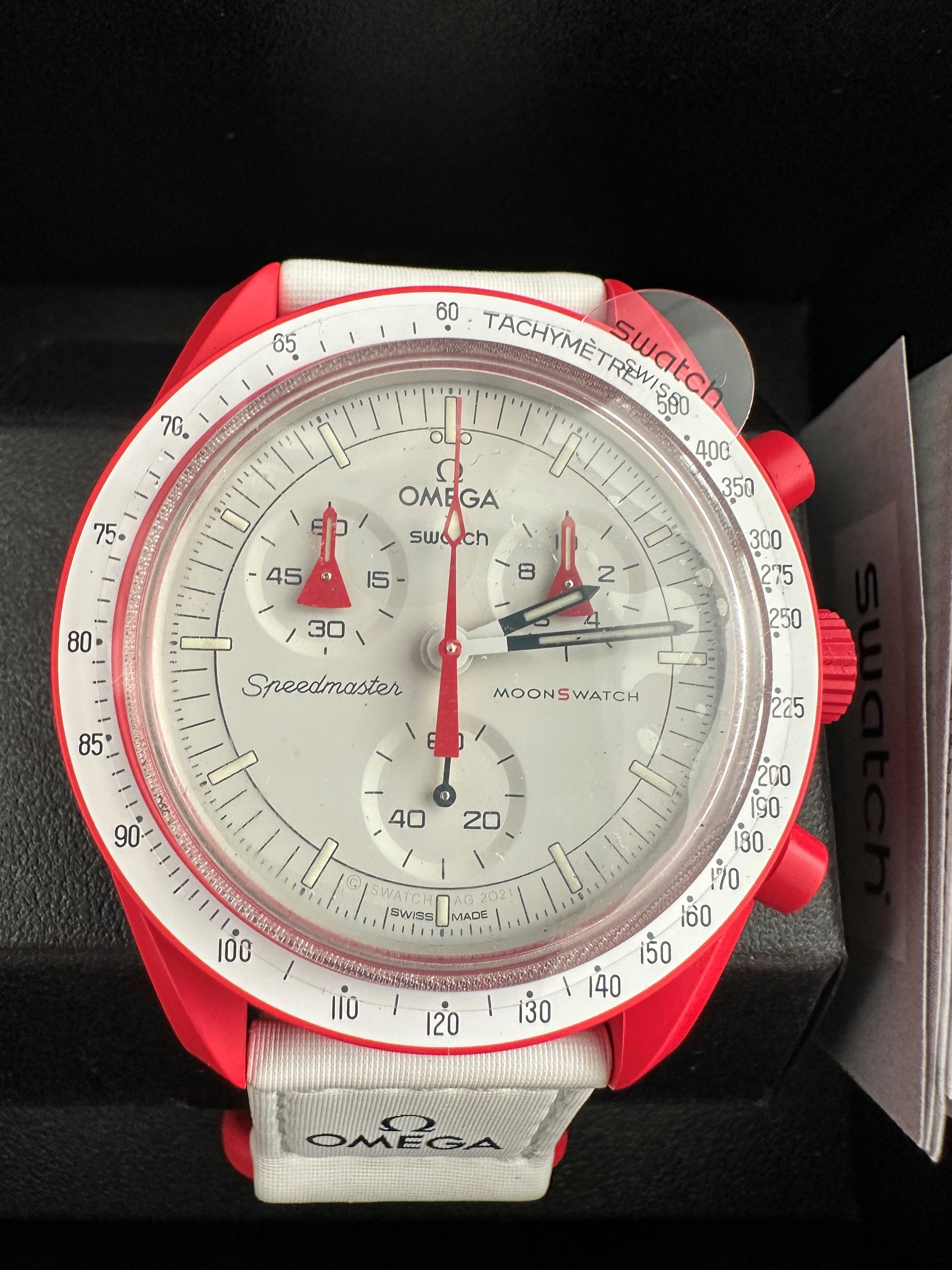 Omega Swatch Bioceramic Moonswatch "Mission to Mars" | Harley's Time LLC