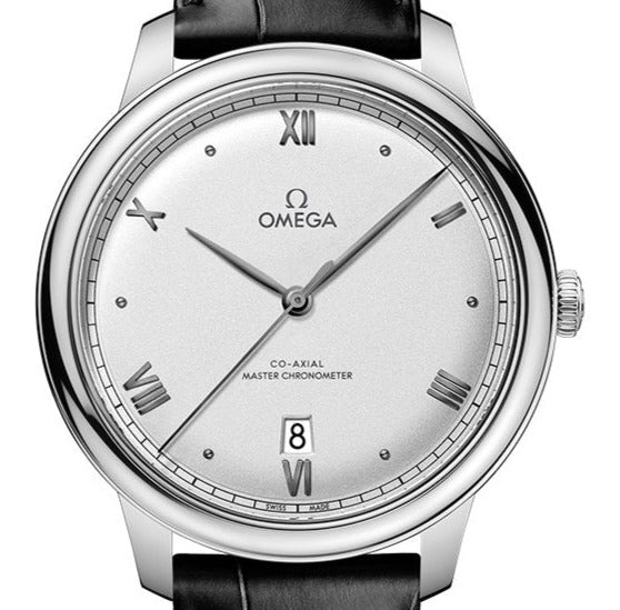 Omega PRESTIGE CO‑AXIAL |Alligator Leather Strap Watch | Harley's Time LLC