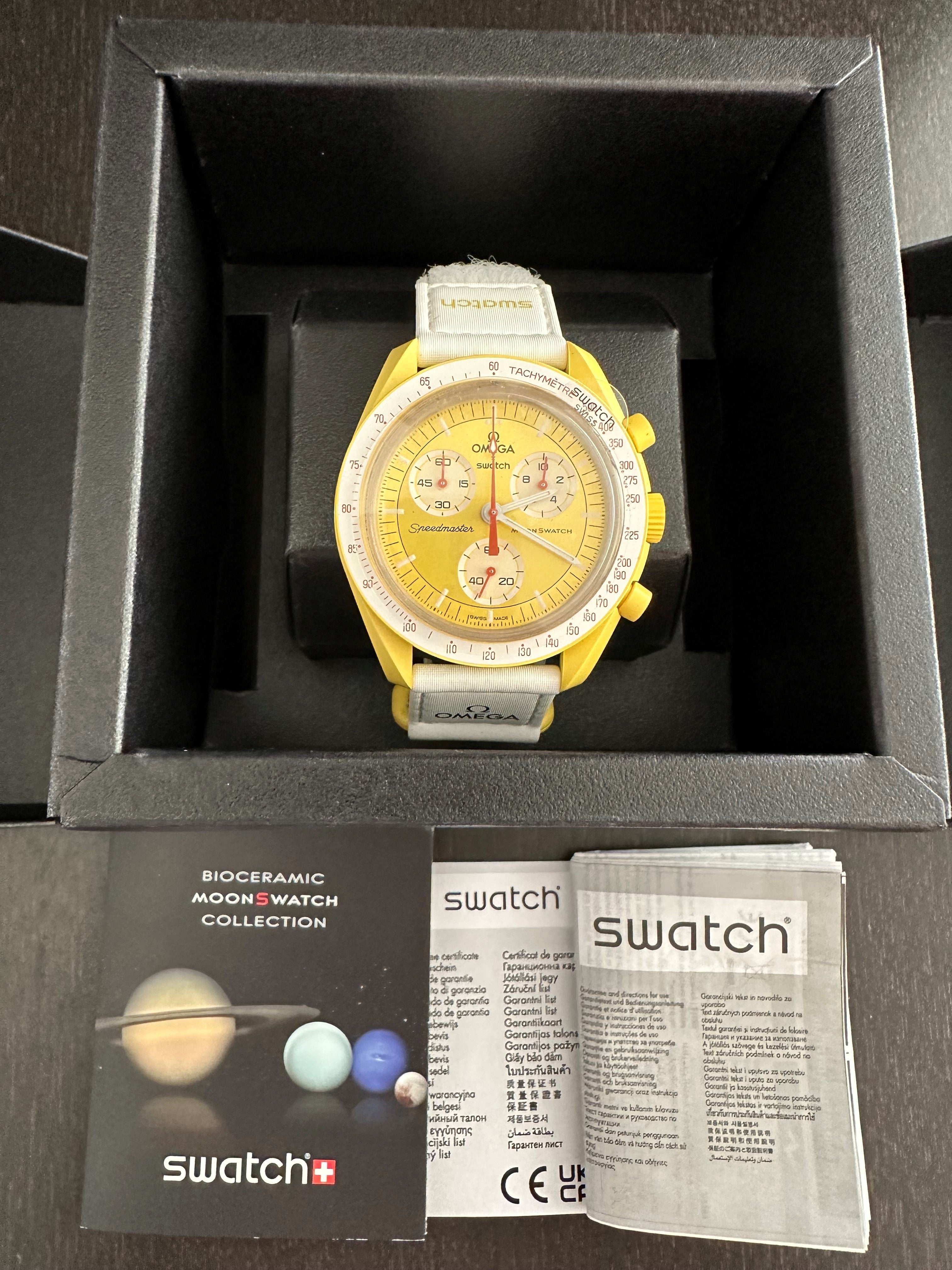Swatch Moonswatch "Mission to the Sun" Swatch x Omega Yellow 42 S033J100